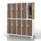 Jan Nowak® | Bartek öltözőszekrény, 10 ajtós, fehér/dió, 1360x1720x450 mm: BARTEK Eco Design