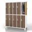 Jan Nowak® | Bartek öltözőszekrény, 10 ajtós, fehér/dió, 1360x1720x450 mm: BARTEK Eco Design