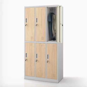 JAN NOWAK IGOR Eco Design szürke sonoma tölgy 6 ajtós öltözőszekrény