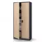 Jan Nowak® | 2232 JAN H Eco Design irodai iratszekrény antracit/sonoma tölgy, 900 × 1950 × 400 mm