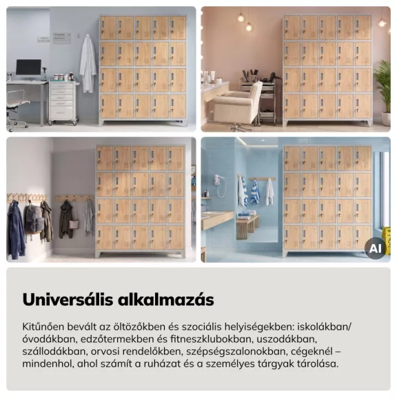 Jan Nowak® | ROBERT | 20 Rekeszes értékmegőrző szekrény | Tölgy | 2251 Jan Nowak® | ROBERT | 20 Rekeszes értékmegőrző szekrény | Tölgy | 2251