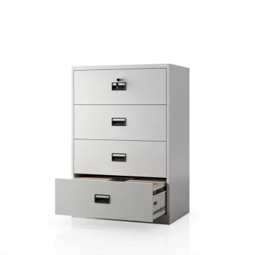   Jan Nowak® | 2299 SARA XL V4 4 fiókos fém iratszekrény, szürke