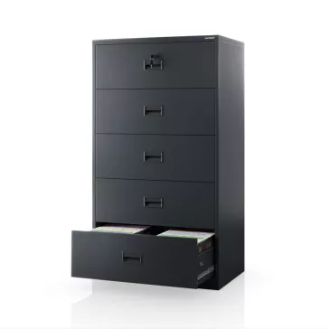   Jan Nowak® | 2303 SARA XL V5 5 fiókos iratszekrény antracit, 900 × 1620 × 600 mm
