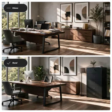   Jan Nowak® | 2303 SARA XL V5 5 fiókos iratszekrény antracit, 900 × 1620 × 600 mm