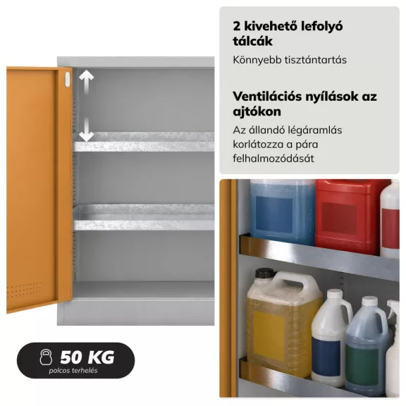 IRINE Vegyszertároló szekrény 2 csepptálcával | JAN NOWAK® IRINE Vegyszertároló szekrény 2 csepptálcával | JAN NOWAK®