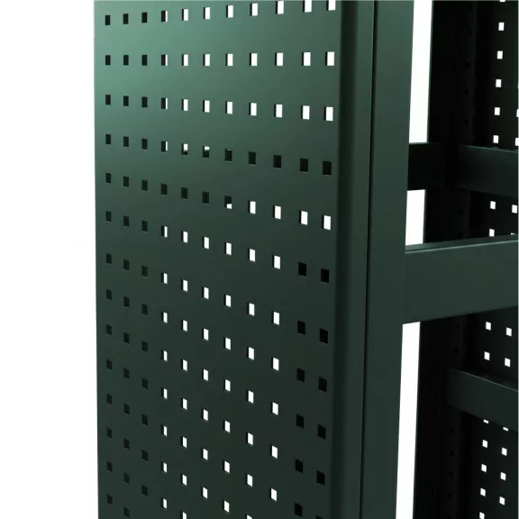 Jan Nowak® JOHNNY perforált oldalpanelek polchoz, 2 db, Zöld, 1800 × 20 × 420 mm