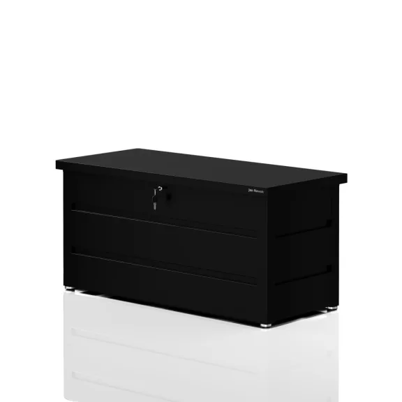 Jan Nowak® CARRIE fém kerti tárolóláda 360 l, Fekete, 1190 × 520 × 587 mm Jan Nowak® CARRIE fém kerti tárolóláda 360 l, Fekete, 1190 × 520 × 587 mm