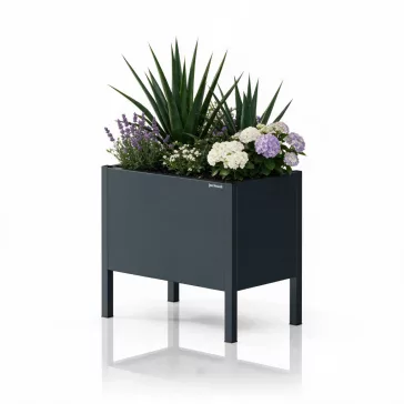 Jan Nowak® DAISY fém virágkaspó, Antracit, 400 × 350 × 250 mm