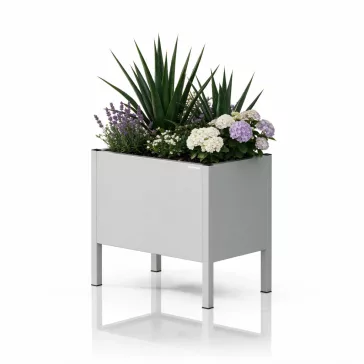 Jan Nowak® DAISY fém virágkaspó, Szürke, 400 × 350 × 250 mm