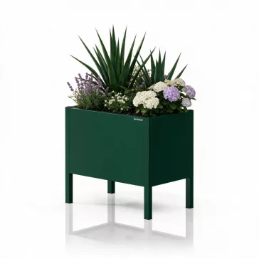 Jan Nowak® DAISY fém virágkaspó, Palackzöld, 400 × 350 × 250 mm