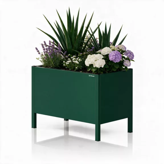 Jan Nowak® DAISY fém virágkaspó, Palackzöld, 500 × 400 × 300 mm Jan Nowak® DAISY fém virágkaspó, Palackzöld, 500 × 400 × 300 mm