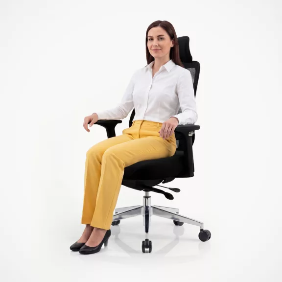 Jan Nowak® AXIS ergonomikus hálós irodai szék – fekete Jan Nowak® AXIS ergonomikus hálós irodai szék – fekete