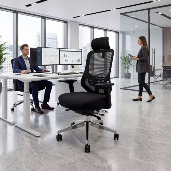 Jan Nowak® AXIS ergonomikus hálós irodai szék – fekete Jan Nowak® AXIS ergonomikus hálós irodai szék – fekete