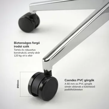   Jan Nowak®  AXIS ergonomikus hálós irodai szék – anracit
