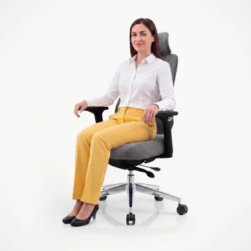   Jan Nowak®  AXIS ergonomikus hálós irodai szék – sötétszürke