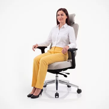 Jan Nowak®  AXIS ergonomikus hálós irodai szék – bézs