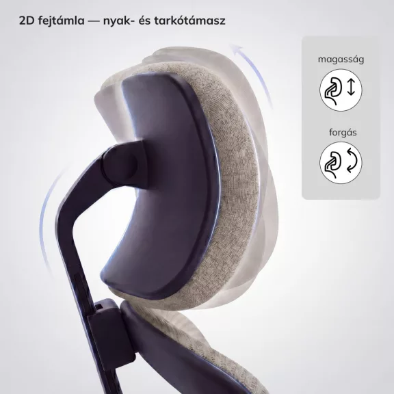 Jan Nowak®  AXIS ergonomikus hálós irodai szék – bézs