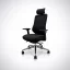 Jan Nowak®  AXIS ergonomikus hálós irodai szék – éjfekete
