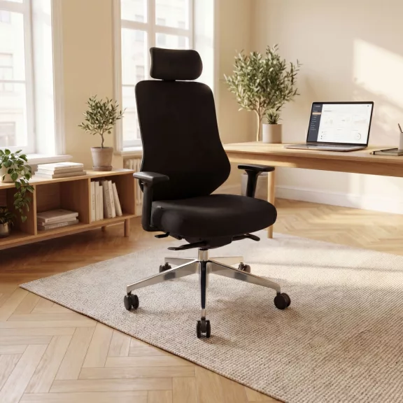Jan Nowak®  AXIS ergonomikus hálós irodai szék – éjfekete