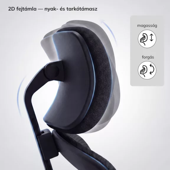Jan Nowak®  AXIS ergonomikus hálós irodai szék – éjfekete