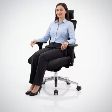 Ergonomikus irodai szék fekete hálós VECTOR