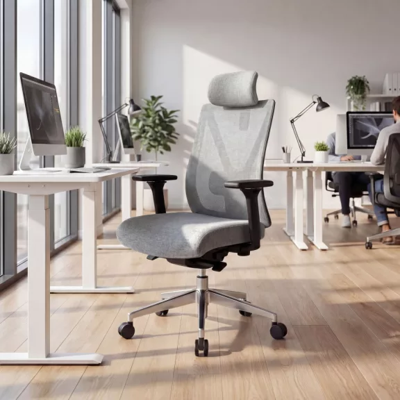 Ergonomikus irodai szék szürke hálós VECTOR Ergonomikus irodai szék szürke hálós VECTOR