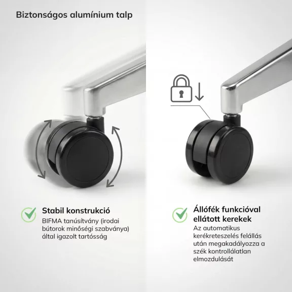 Ergonomikus irodai szék szürke VECTOR Ergonomikus irodai szék szürke VECTOR