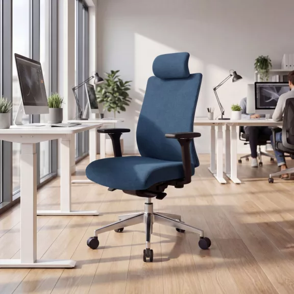 Ergonomikus irodai szék sötétkék VECTOR Ergonomikus irodai szék sötétkék VECTOR