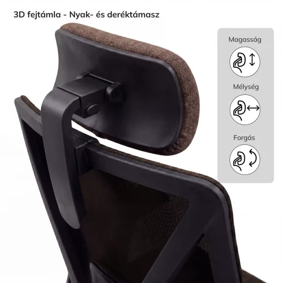 Ergonomikus irodai szék barna VECTOR Ergonomikus irodai szék barna VECTOR
