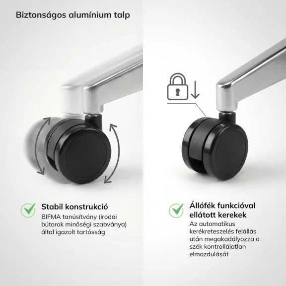 Ergonomikus irodai szék fekete VECTOR Ergonomikus irodai szék fekete VECTOR