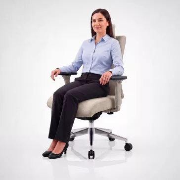 Ergonomikus irodai szék világos bézs VECTOR