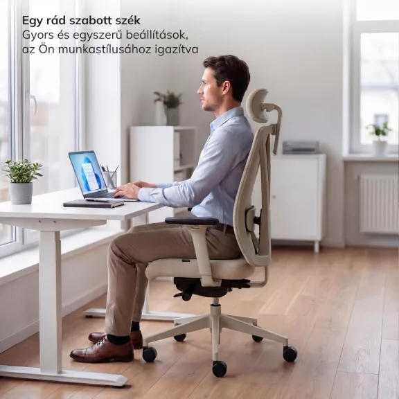 Ergonomikus irodai szék világos bézs VECTOR Ergonomikus irodai szék világos bézs VECTOR