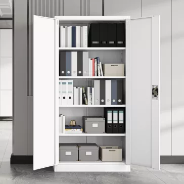 JAN - 592 Eco Design fém iratszekrény - fehér színben