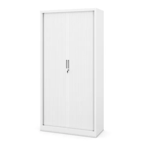 DAMIAN | 751 Fém szekrény harmonika ajtókkal / Fehér színben