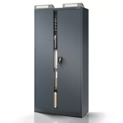   JAN H 911 | Fém iratszekrény antracit, 4 polcos – lapraszerelt