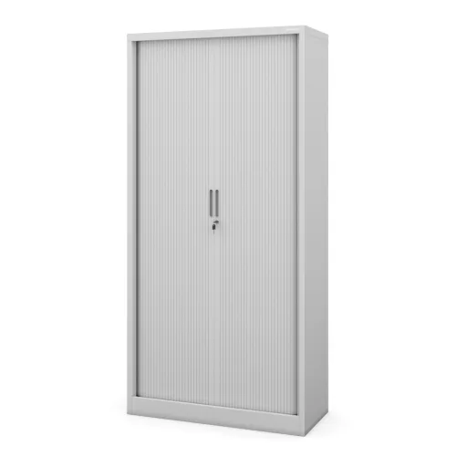 DAMIAN | 984 Fém szekrény harmonika ajtókkal / Szürke színben