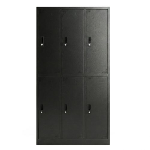 ARTEMISZ® | ADAMS Rövid ajtós öltözőszekrény 6 rekeszes - FEKETE