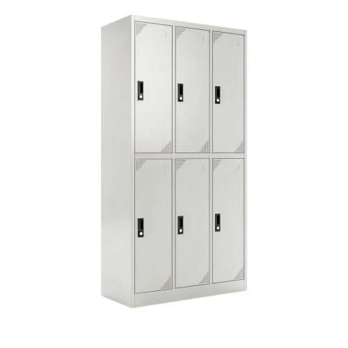 ARTEMISZ® | ADAMS Rövid ajtós öltözőszekrény 6 rekeszes - Szürke