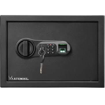 ARTEMISZ® FSCE 250 sötétgrafit biometrikus széf ujjlenyomat-olvasóval