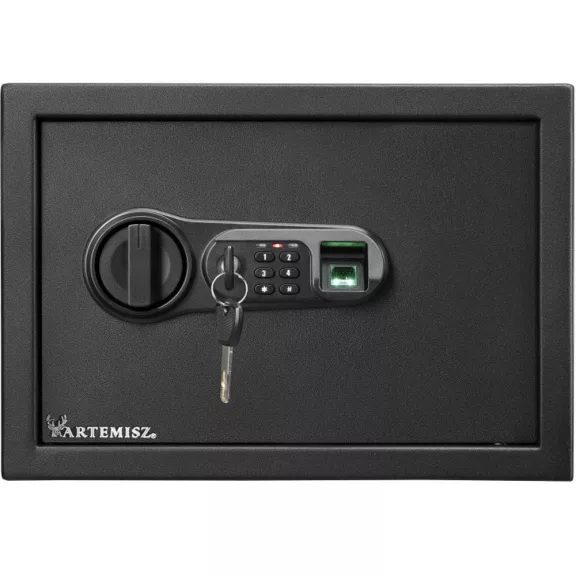 ARTEMISZ® FSCE 250 sötétgrafit biometrikus széf ujjlenyomat-olvasóval