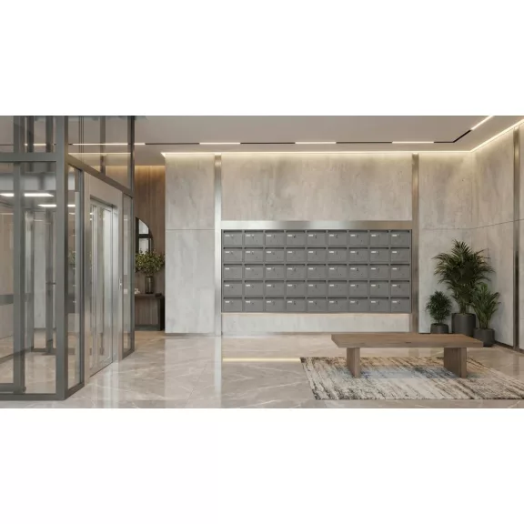 SZÉF NAGYKER® Budapest társasházi postaláda antracit | Beltéri, kulcsos zárral