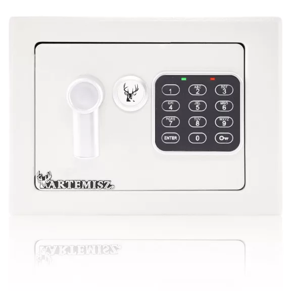 Otthoni mini Széf elektromos zárral - fehér | ARTEMISZ® Otthoni mini Széf elektromos zárral - fehér | ARTEMISZ®