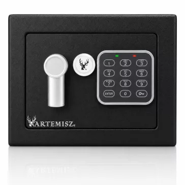 Otthoni mini Széf elektomos zárral fekete | ARTEMISZ®