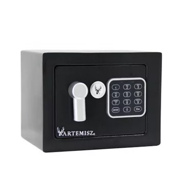Otthoni mini Széf elektomos zárral fekete | ARTEMISZ®