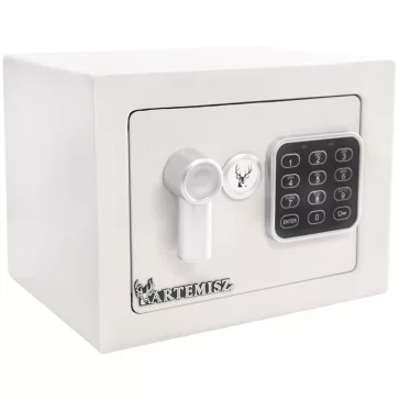 Otthoni mini Széf elektromos zárral - fehér | ARTEMISZ® 