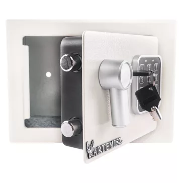 Otthoni mini Széf elektromos zárral - fehér | ARTEMISZ® 