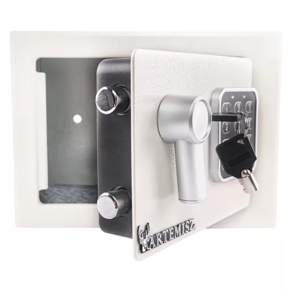 Otthoni mini Széf elektromos zárral - fehér | ARTEMISZ® Otthoni mini Széf elektromos zárral - fehér | ARTEMISZ®