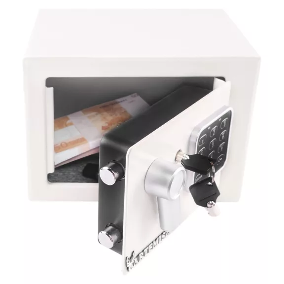 Otthoni mini Széf elektromos zárral - fehér | ARTEMISZ® Otthoni mini Széf elektromos zárral - fehér | ARTEMISZ®