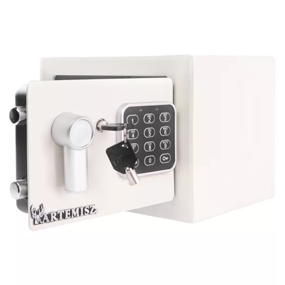 Otthoni mini Széf elektromos zárral - fehér | ARTEMISZ® Otthoni mini Széf elektromos zárral - fehér | ARTEMISZ®