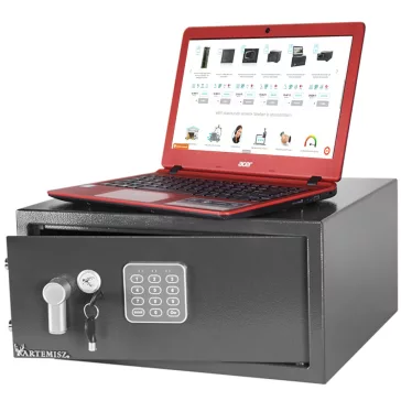 ARTEMISZ® Budapest laptop széf hotelszobába - digitális zárral - antracit